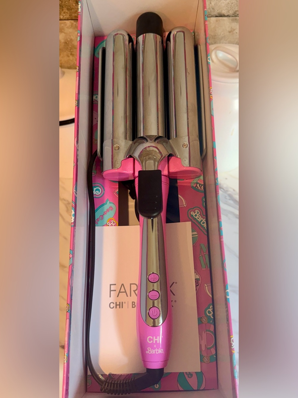 CHI x Barbie 1.25” Triple Barrel Deep Waver